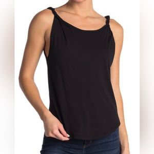 Melrose and Market Black Drapery Tank